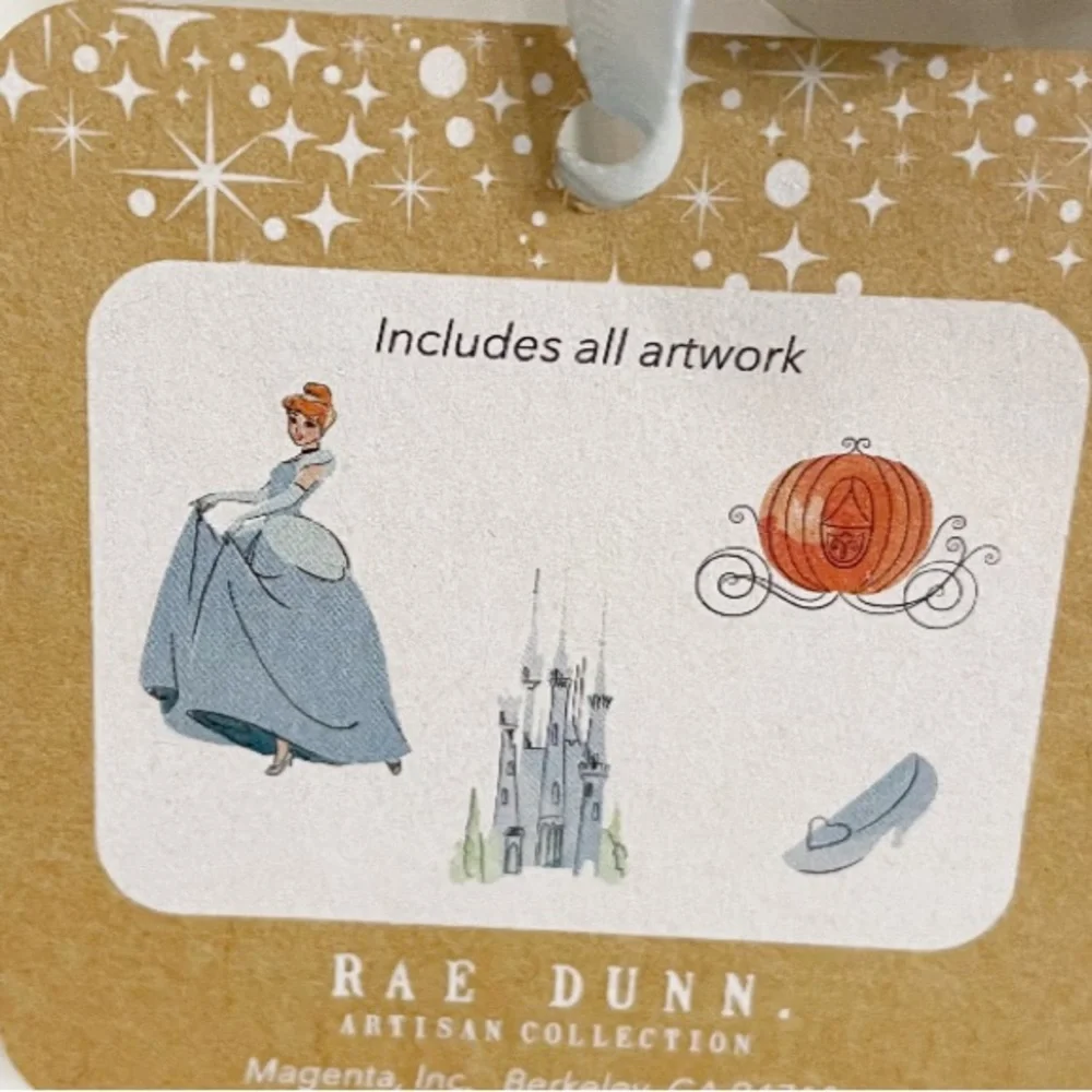 NEW VHTF Rae Dunn/Disney CINDERELLA Measuring Cup Set/4